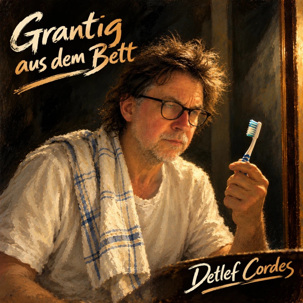 Artwork: Grantig aus dem Bett