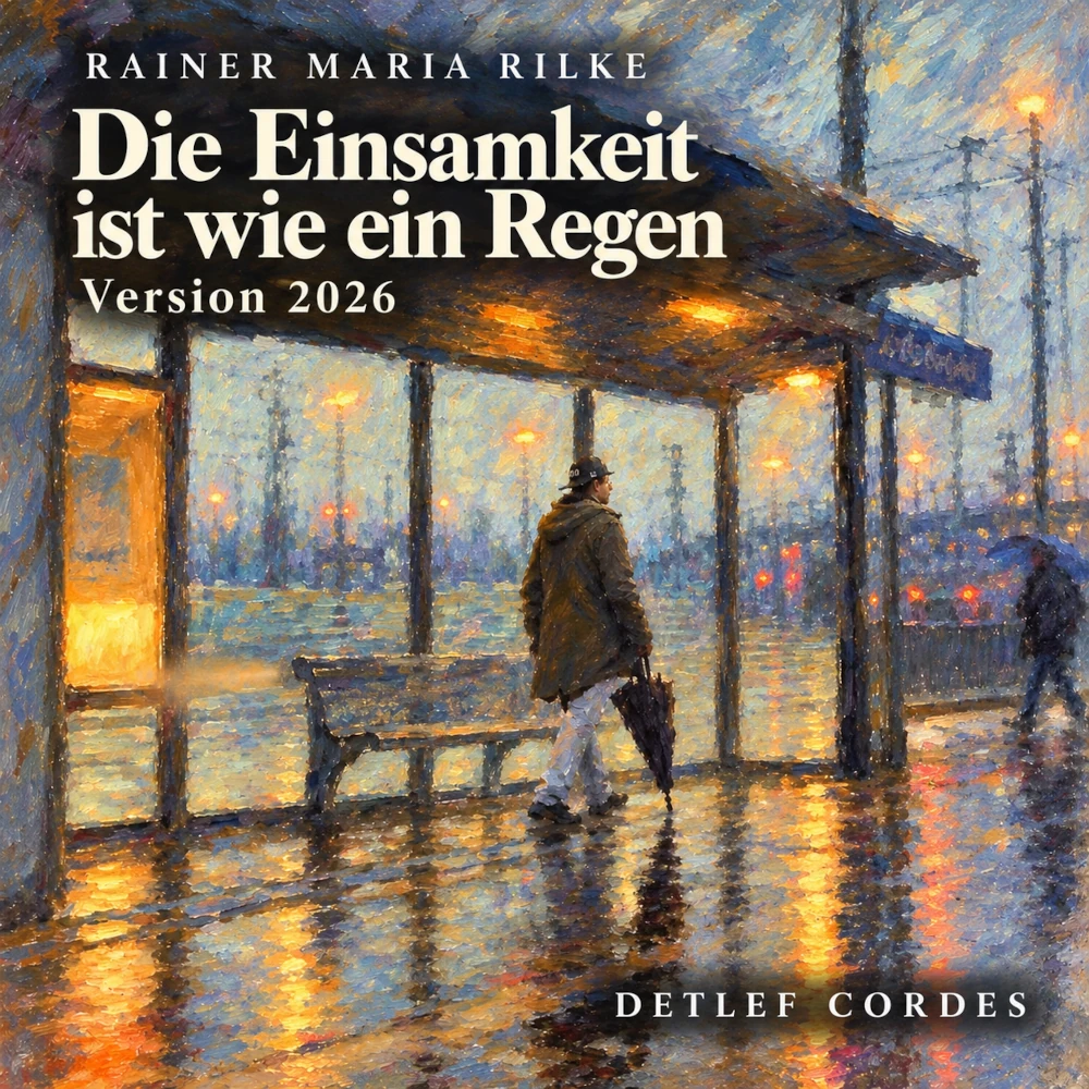 Artwork: Rainer Maria Rilke: Die Einsamkeit ist wie ein Regen - Version 2026